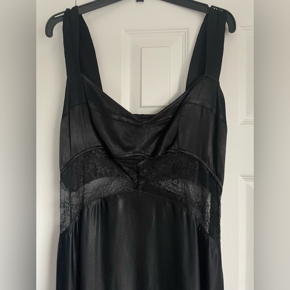 BHLDN Sweetheart Silky Satin Lace Cutout A-Line Gown - Picture 6 of 6